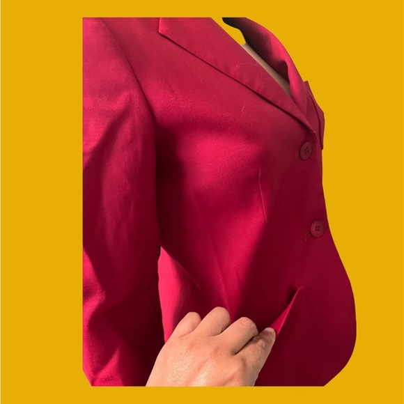 Theory wool red jacket - Picture 4 of 7